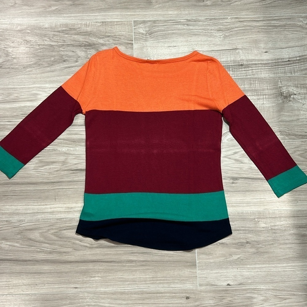 J Crew color block sweater size XXS - Picture 5 of 5